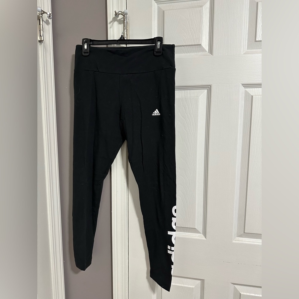 Adidas leggings size large (maybe jr large) washed once but never worn